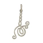 BGCQ pendant 4 in Plated Silver (Electro-Stress) – view 2