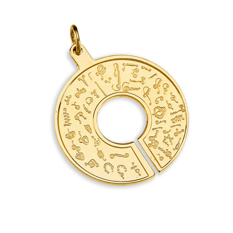 BioSignature Pendant, Gold Plated (2.5 micron)