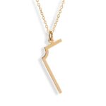 L 90 Pendant, Gold Plated (2.5 micron)