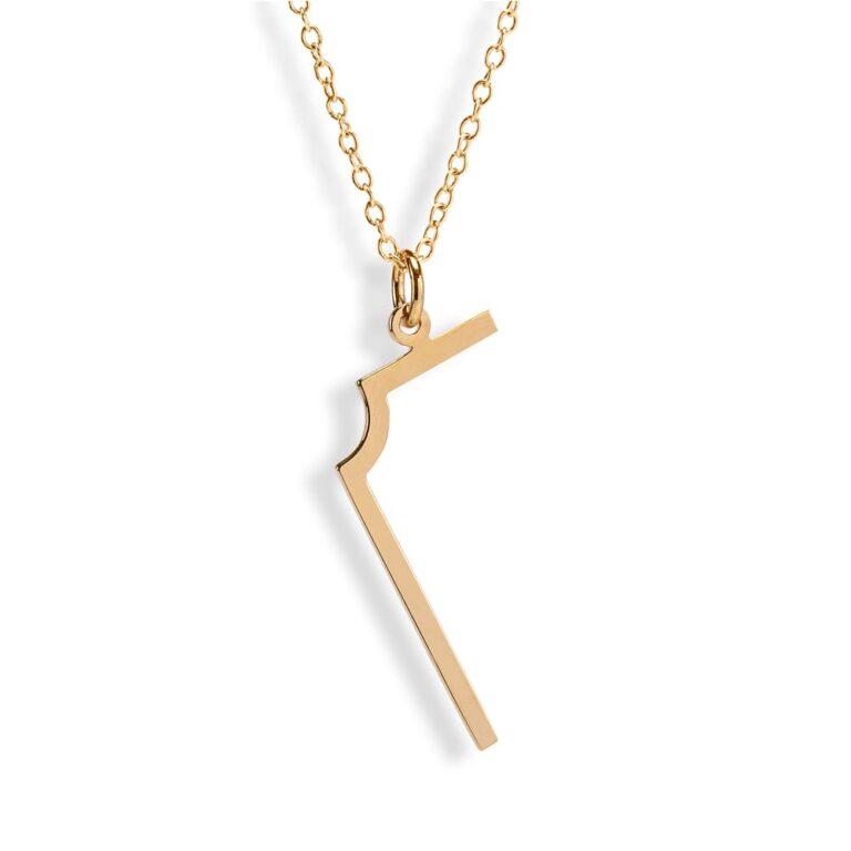 L 90 Pendant, Gold Plated (2.5 micron)