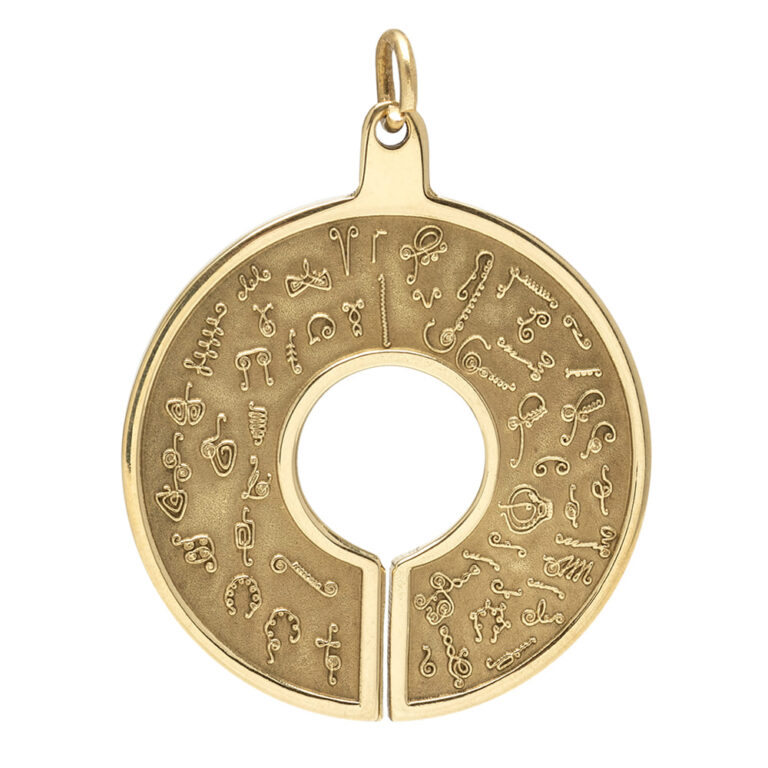 BioSignature Pendant in Yellow Bronze