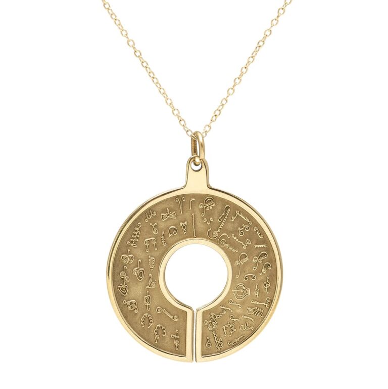 BioSignature Pendant in Yellow Bronze – view 2