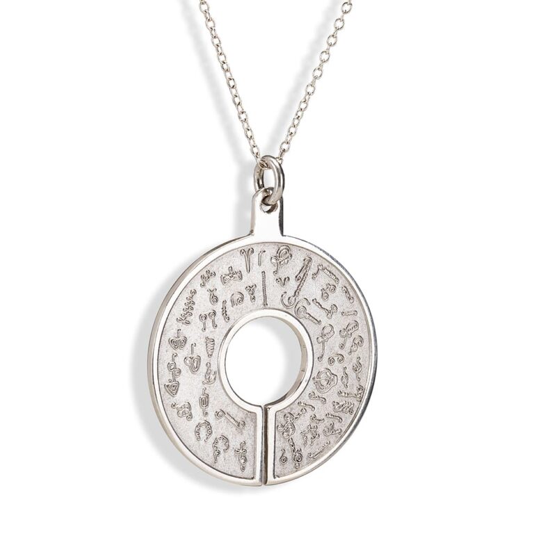 BioSignature Pendant in Plated Silver – view 2