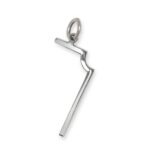 L 90 Pendant in Plated Silver