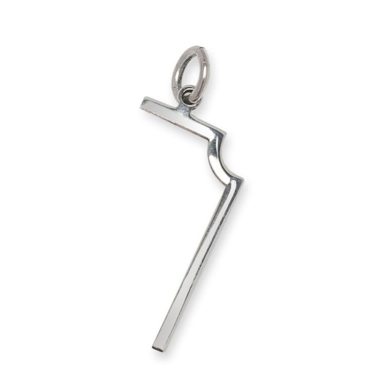 L 90 Pendant in Plated Silver