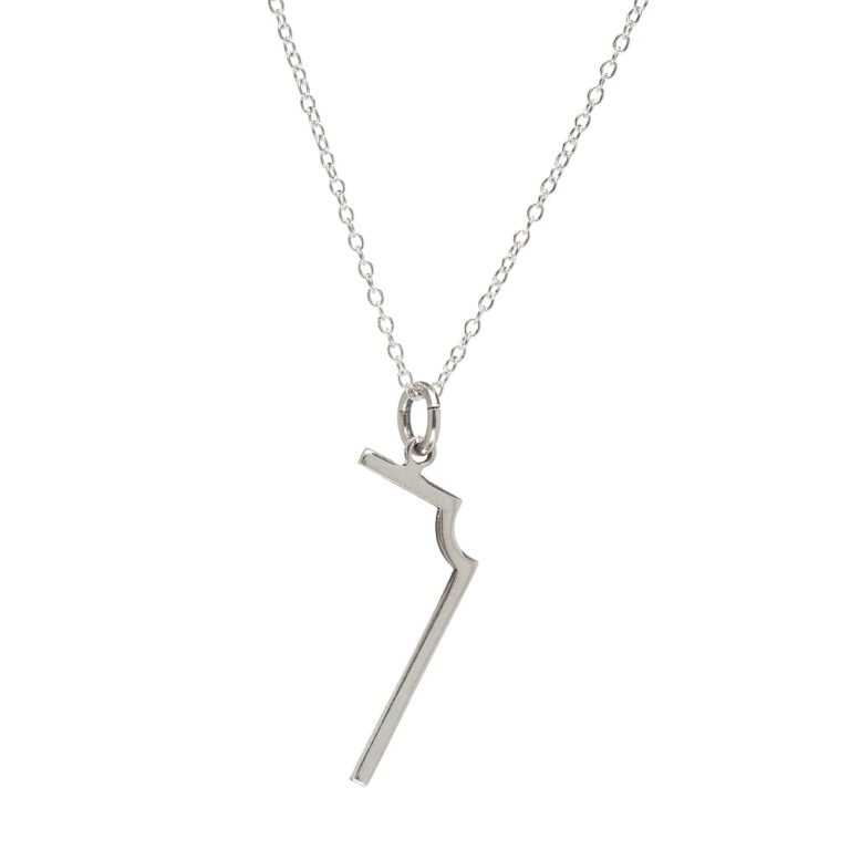 L 90 Pendant in Plated Silver – view 3