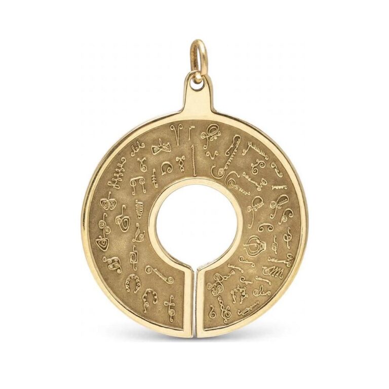 BioSignature Pendant in Yellow Bronze